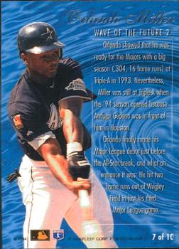 1994 Flair - Wave of the Future 2 #7 Orlando Miller Back