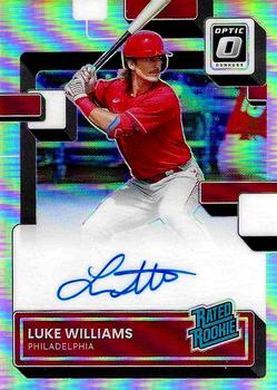 2022 Donruss Optic - Rated Rookie Signatures #RRS-LW Luke Williams Front