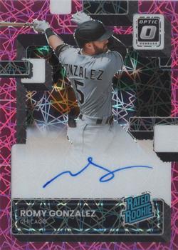 2022 Donruss Optic - Rated Rookie Signatures Pink Velocity Prizm #RRS-RG Romy Gonzalez Front