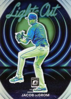 2022 Donruss Optic - Lights Out Holo Prizm #LO-14 Jacob deGrom Front