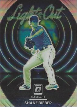 2022 Donruss Optic - Lights Out Holo Prizm #LO-15 Shane Bieber Front