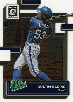 2022 Donruss Optic - Rated Prospects #RP-21 Dustin Harris Front