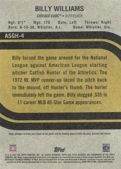 2022 Topps Heritage - 1973 MLB All-Star Game Highlights #ASGH-4 Billy Williams Back