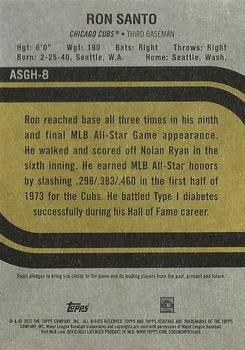 2022 Topps Heritage - 1973 MLB All-Star Game Highlights #ASGH-8 Ron Santo Back