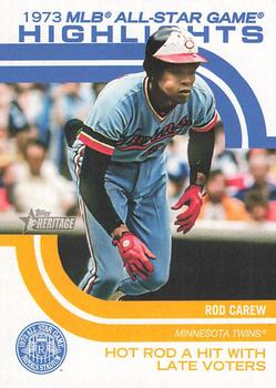 2022 Topps Heritage - 1973 MLB All-Star Game Highlights #ASGH-10 Rod Carew Front