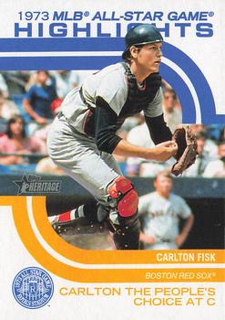 2022 Topps Heritage - 1973 MLB All-Star Game Highlights #ASGH-13 Carlton Fisk Front