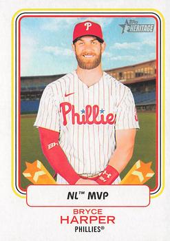 2022 Topps Heritage - Award Winners #AW-2 Bryce Harper Front
