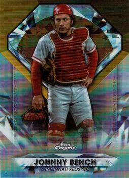 2022 Topps Chrome Update - Diamond Greats Die Cuts #DGC-10 Johnny Bench Front
