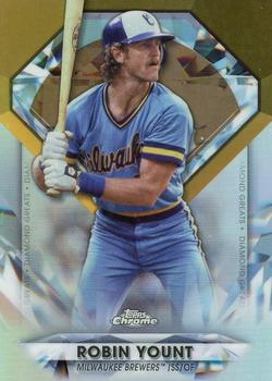 2022 Topps Chrome Update - Diamond Greats Die Cuts #DGC-37 Robin Yount Front