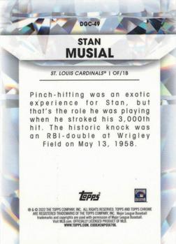 2022 Topps Chrome Update - Diamond Greats Die Cuts #DGC-49 Stan Musial Back