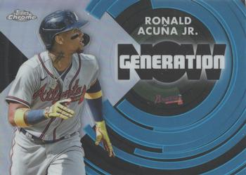 2022 Topps Chrome Update - Generation Now Chrome #GNC-8 Ronald Acuña Jr. Front