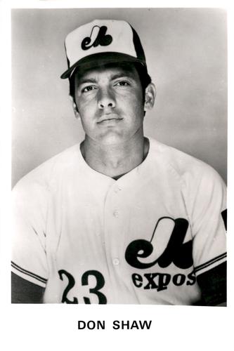 1969 Montreal Expos 5x7 Photos #NNO Don Shaw Front