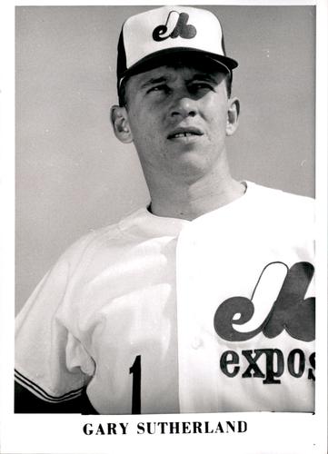 1969 Montreal Expos 5x7 Photos #NNO Gary Sutherland Front