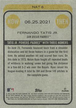 2022 Topps Heritage - Now and Then #NAT-6 Fernando Tatis Jr. Back