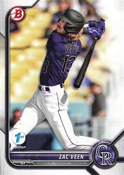 2022 Bowman Draft 1st Edition #BD-32 Zac Veen Front