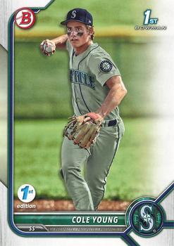 2022 Bowman Draft 1st Edition #BD-112 Cole Young Front