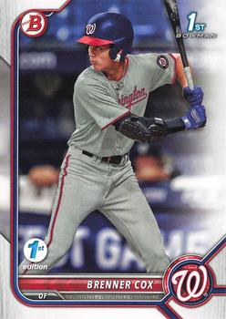 2022 Bowman Draft 1st Edition #BD-196 Brenner Cox Front