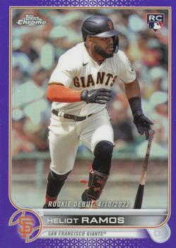 2022 Topps Chrome Update - Purple Refractor #USC2 Heliot Ramos Front