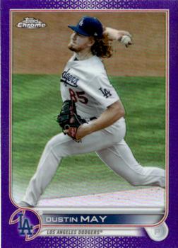 2022 Topps Chrome Update - Purple Refractor #USC40 Dustin May Front