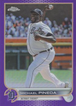 2022 Topps Chrome Update - Purple Refractor #USC45 Michael Pineda Front