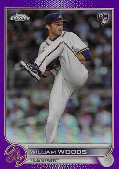 2022 Topps Chrome Update - Purple Refractor #USC55 William Woods Front