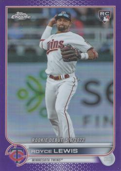 2022 Topps Chrome Update - Purple Refractor #USC79 Royce Lewis Front