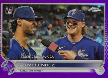 2022 Topps Chrome Update - Purple Refractor #USC84 MJ Melendez Front