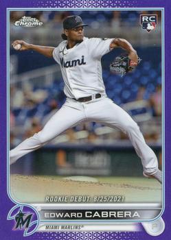 2022 Topps Chrome Update - Purple Refractor #USC87 Edward Cabrera Front