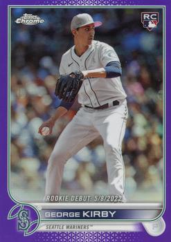 2022 Topps Chrome Update - Purple Refractor #USC101 George Kirby Front