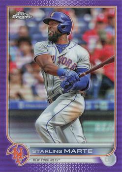 2022 Topps Chrome Update - Purple Refractor #USC106 Starling Marte Front