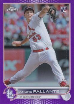 2022 Topps Chrome Update - Purple Refractor #USC107 Andre Pallante Front