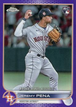 2022 Topps Chrome Update - Purple Refractor #USC126 Jeremy Pena Front