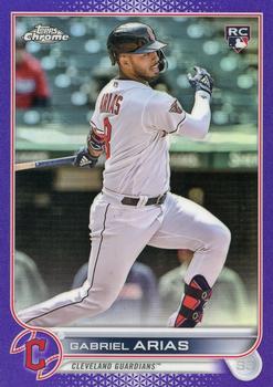 2022 Topps Chrome Update - Purple Refractor #USC131 Gabriel Arias Front