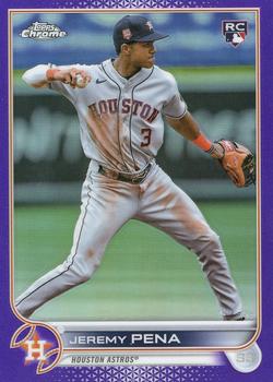 2022 Topps Chrome Update - Purple Refractor #USC136 Jeremy Pena Front