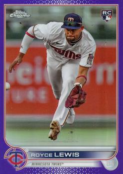 2022 Topps Chrome Update - Purple Refractor #USC143 Royce Lewis Front