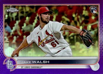 2022 Topps Chrome Update - Purple Refractor #USC156 Jake Walsh Front