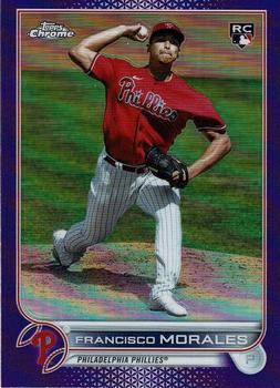 2022 Topps Chrome Update - Purple Refractor #USC168 Francisco Morales Front