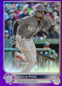 2022 Topps Chrome Update - Purple Refractor #USC181 Lucius Fox Front