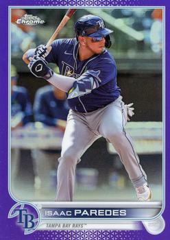 2022 Topps Chrome Update - Purple Refractor #USC193 Isaac Paredes Front