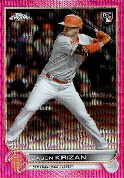 2022 Topps Chrome Update - Pink Wave Refractor #USC9 Jason Krizan Front