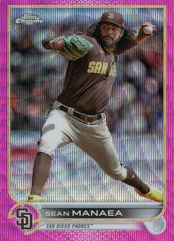 2022 Topps Chrome Update - Pink Wave Refractor #USC30 Sean Manaea Front