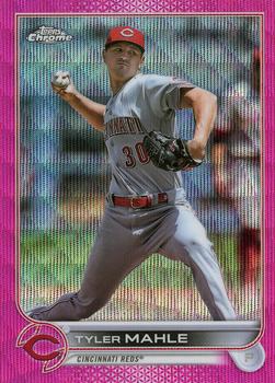 2022 Topps Chrome Update - Pink Wave Refractor #USC57 Tyler Mahle Front