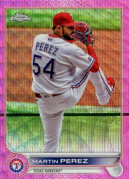 2022 Topps Chrome Update - Pink Wave Refractor #USC103 Martin Perez Front
