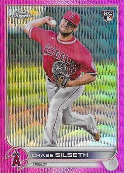 2022 Topps Chrome Update - Pink Wave Refractor #USC127 Chase Silseth Front