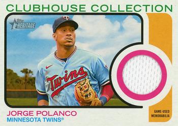 2022 Topps Heritage - Clubhouse Collection Relics High Number #CCR-JP Jorge Polanco Front
