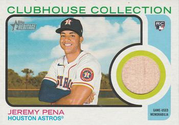 2022 Topps Heritage - Clubhouse Collection Relics High Number #CCR-JPE Jeremy Pena Front