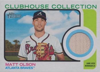2022 Topps Heritage - Clubhouse Collection Relics High Number #CCR-MO Matt Olson Front
