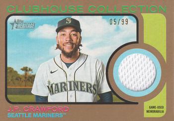 2022 Topps Heritage - Clubhouse Collection Relics Gold High Number #CCR-JPC J.P. Crawford Front