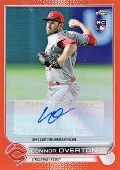 2022 Topps Chrome Update - Autographs Orange #AC-CO Connor Overton Front