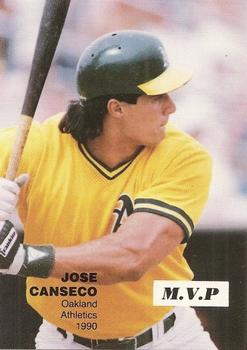 1990 M.V.P. Big League All Stars White Box (unlicensed) #2 Jose Canseco Front